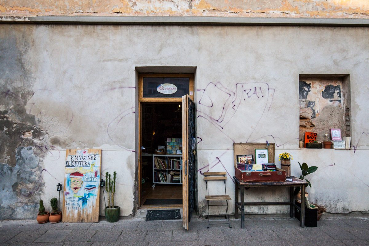 A little hipster shop in Uzupis, VIlnius, Lithuania
