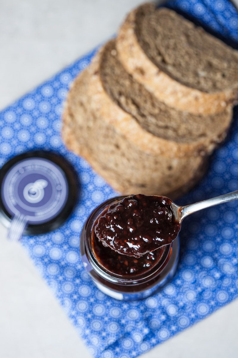 Artisan Jam with bread, My Berries